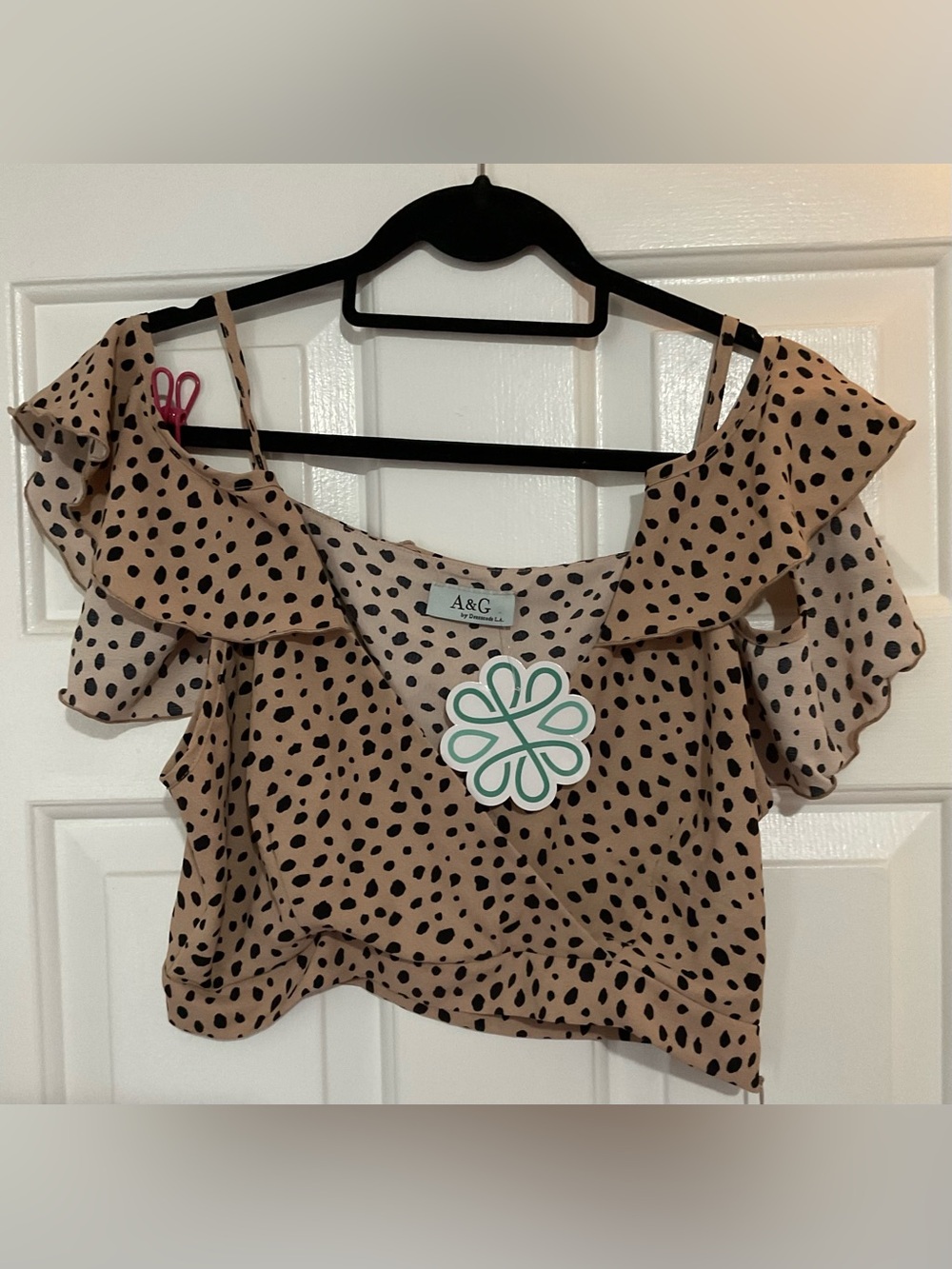 A&G by Dresscode L.A. Ruffled Polka Dot Wrap Two Piece - Picture 4 of 10